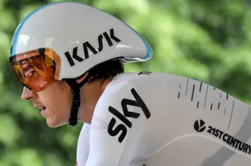 Geraint Thomas v nové kombinéze Teamu Sky