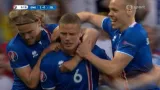 Gól v utkání Anglie - Island: R. Sigurdsson - 1:1 (6. min.)