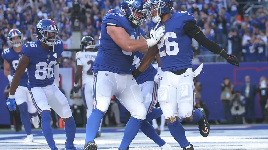 Radost hráčů New York Giants