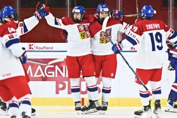 Česká reprezentace do 18 let slaví