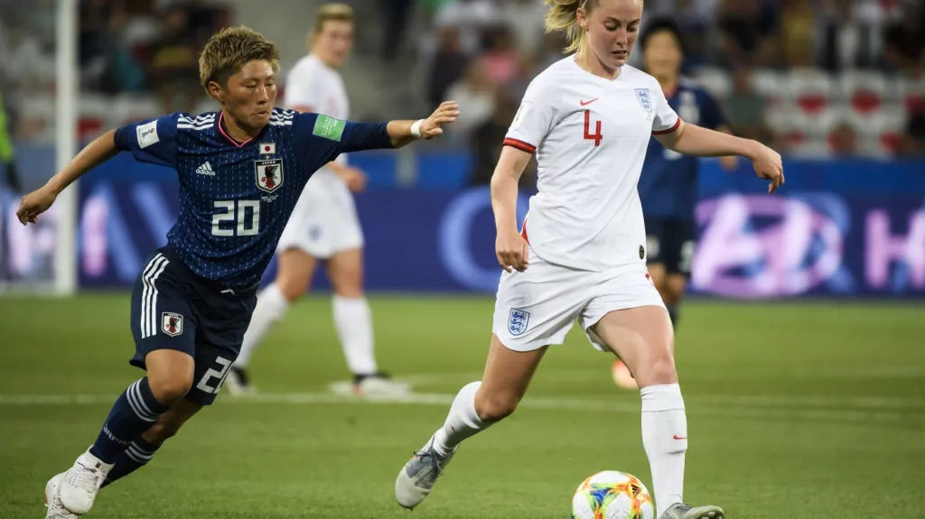 Utkání na MS žen Japonsko - Anglie