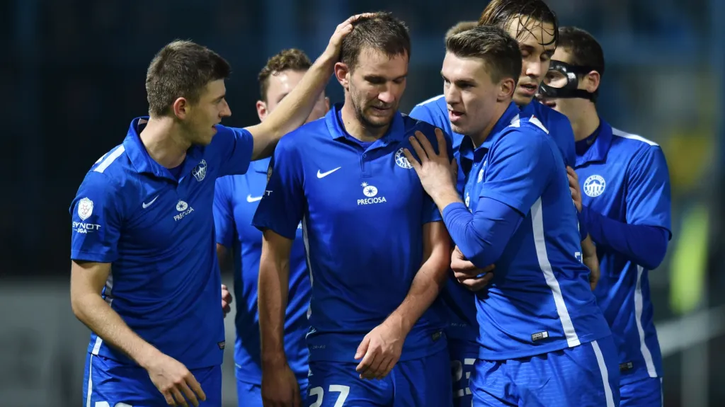 Slavící fotbalisté Liberce