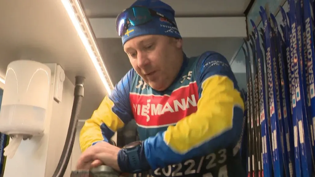 Servisák švédského týmu biatlonistů