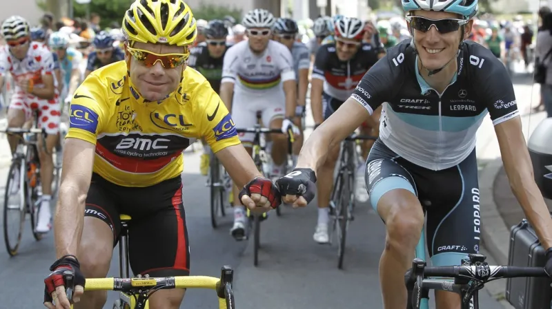 Cadel Evans a Andy Schleck