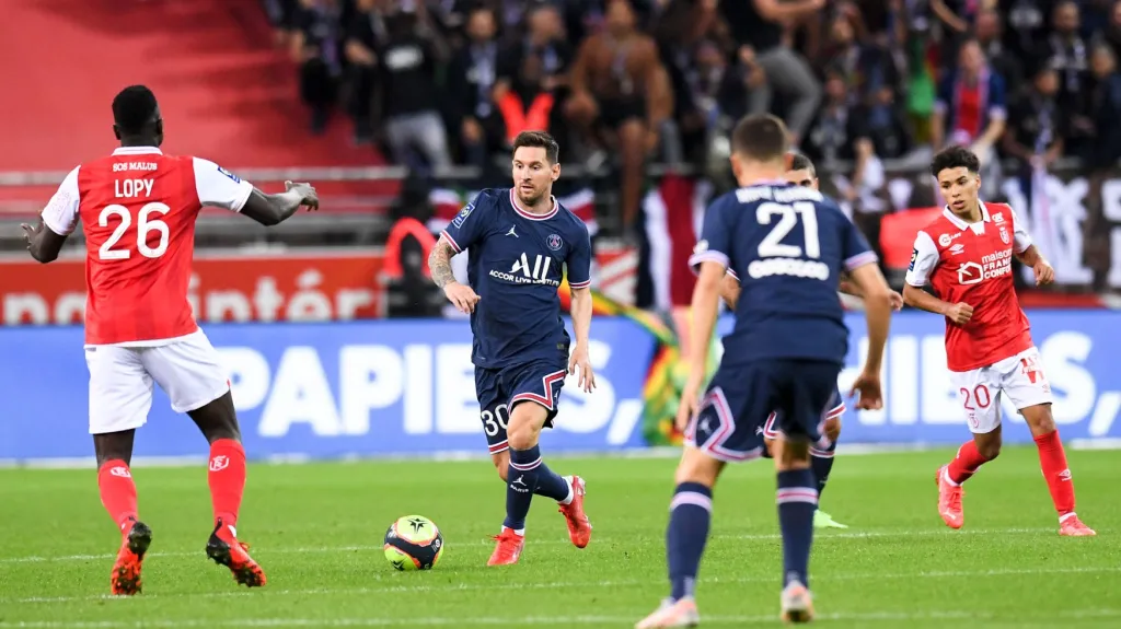 Lionel Messi v prvním utkání v dresu PSG