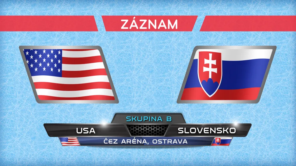 Záznam utkání USA - Slovensko