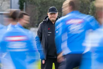 Trenér české reprezentace Miroslav Koubek