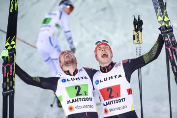 Johannes Rydzek a Eric Frenzel