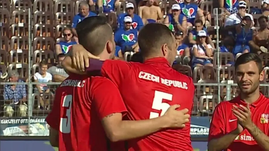 Radost českých reprezentantů v malém fotbale