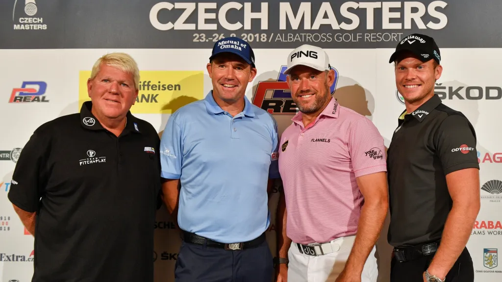 Zleva John Daly, Pádraig Harrington, Lee Westwood a Danny Willett