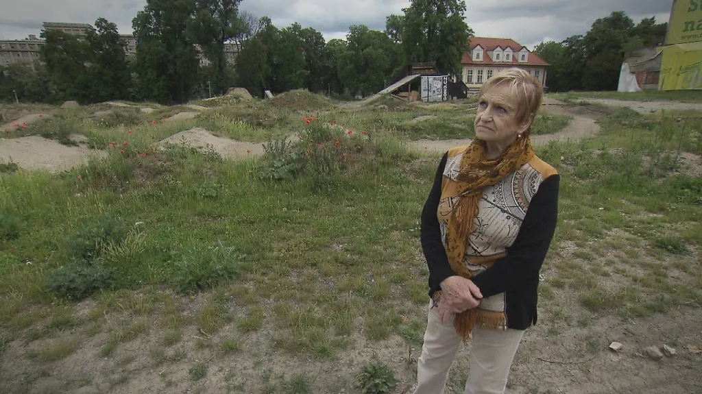 Věra Čáslavská na pražské Štvanici