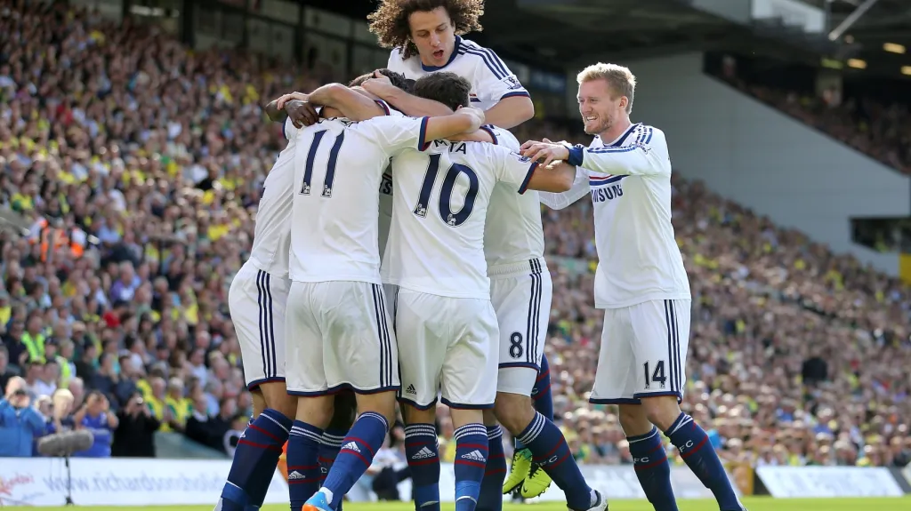 Radost fotbalistů Chelsea