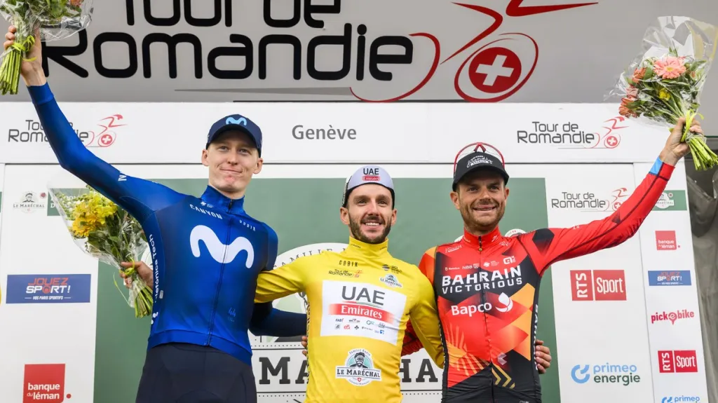 Matteo Jorgenson, Adam Yates a Damiano Caruso