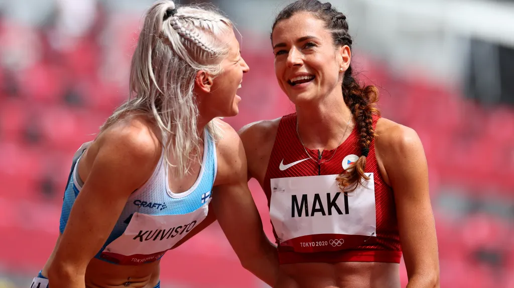 Spokojená Kristiina Mäki po doběhu patnáctistovky