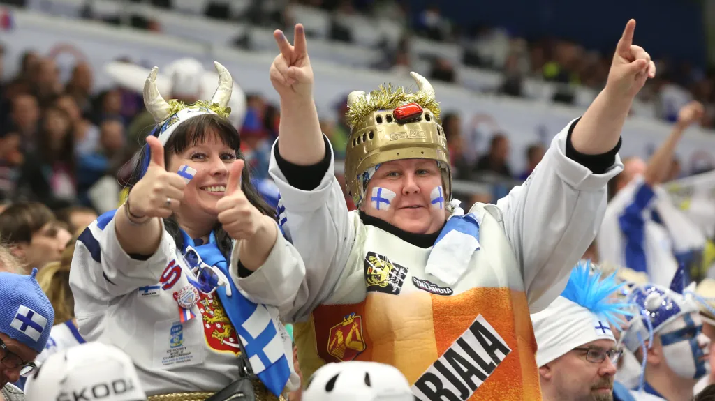 Finští fanoušci na MS v Ostravě