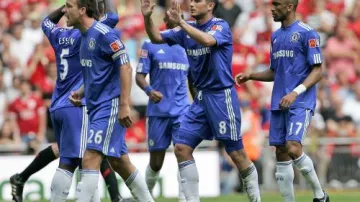 Hráči londýnské Chelsea