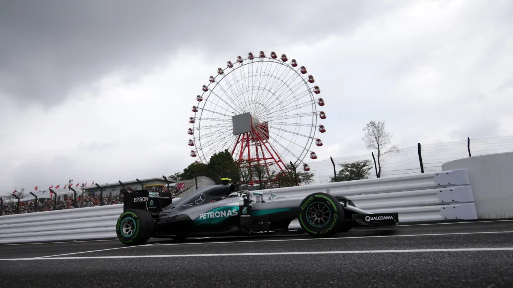 Nico Rosberg na okruhu v Suzuce