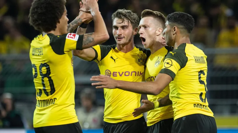 Radost hráčů Dortmundu