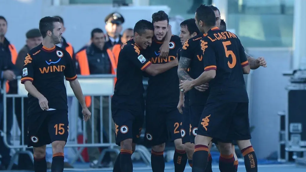 Slavící hráči AS Řím