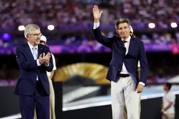 Thomas Bach a Sebastian Coe na Hrách v Paříži