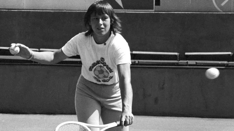 Martina Navrátilová před finále 1975