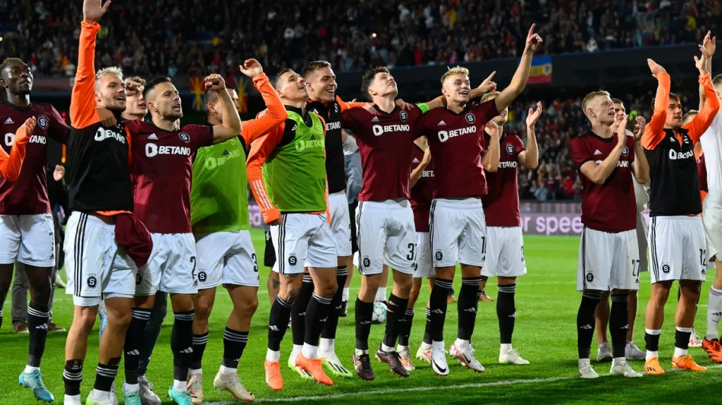 Radost hráčů Sparty