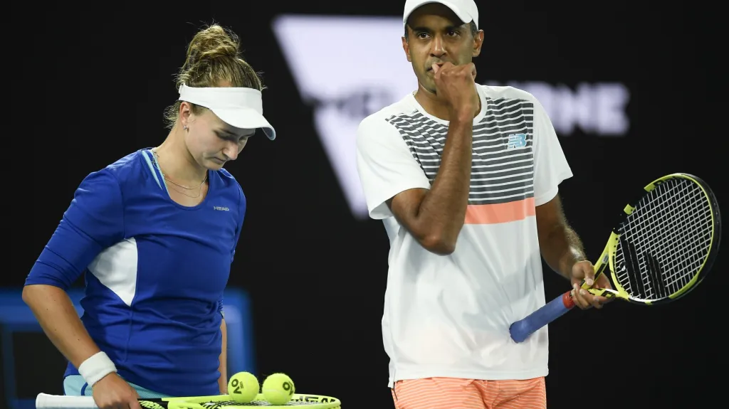Barbora Krejčíková a Rajeev Ram na Australian Open