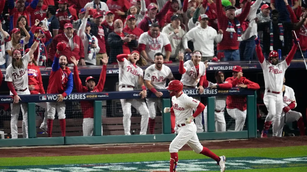 Radost baseballistů Philadelphie