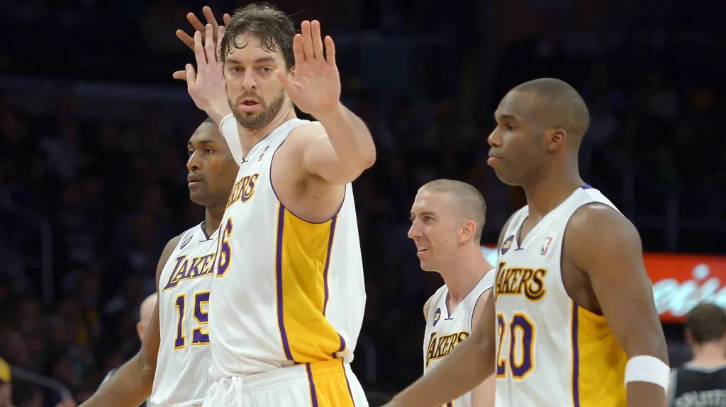 Radost basketbalistů LA Lakers