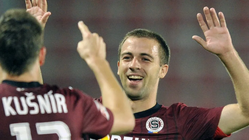 Radost hráčů Sparty Praha