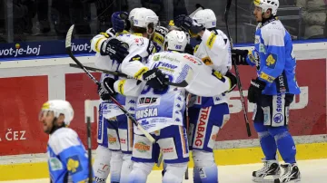 Radost hokejistů Komety Brno