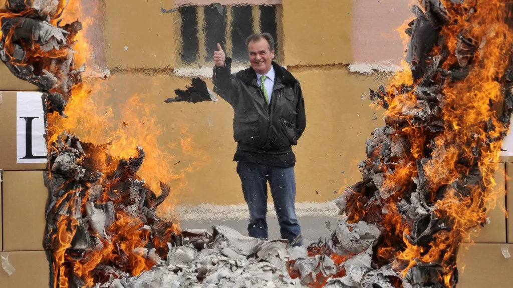 Italský ministr Roberto Calderoli 