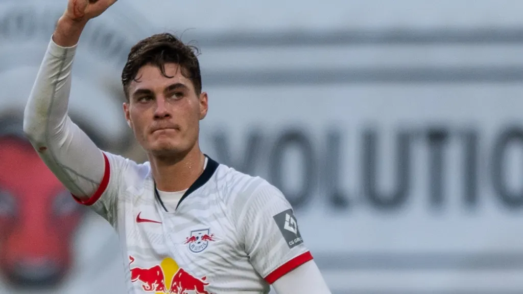 Patrik Schick se raduje z gólu