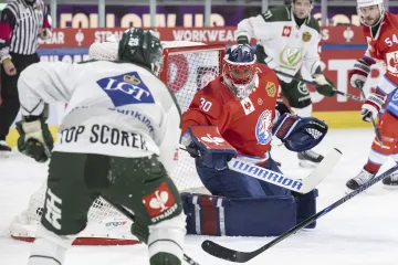 Šimon Hrubec v barvách Curychu ve finále Ligy mistrů