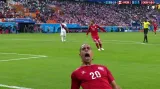 Gól v utkání Peru - Dánsko: Poulsen - 0:1 (59. min.)