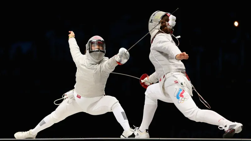 Kim Či-jon ve finále ženské šavle