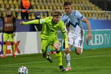 Pavel Šulc v dresu české jednadvacítky v utkání se Slovinskem