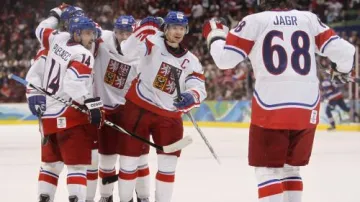 Radost českých hokejistů