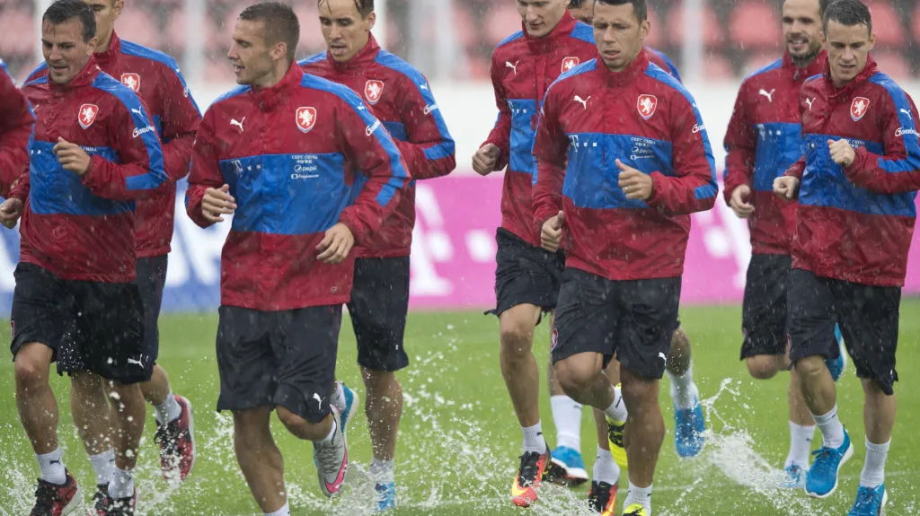 Česká reprezentace na tréninku