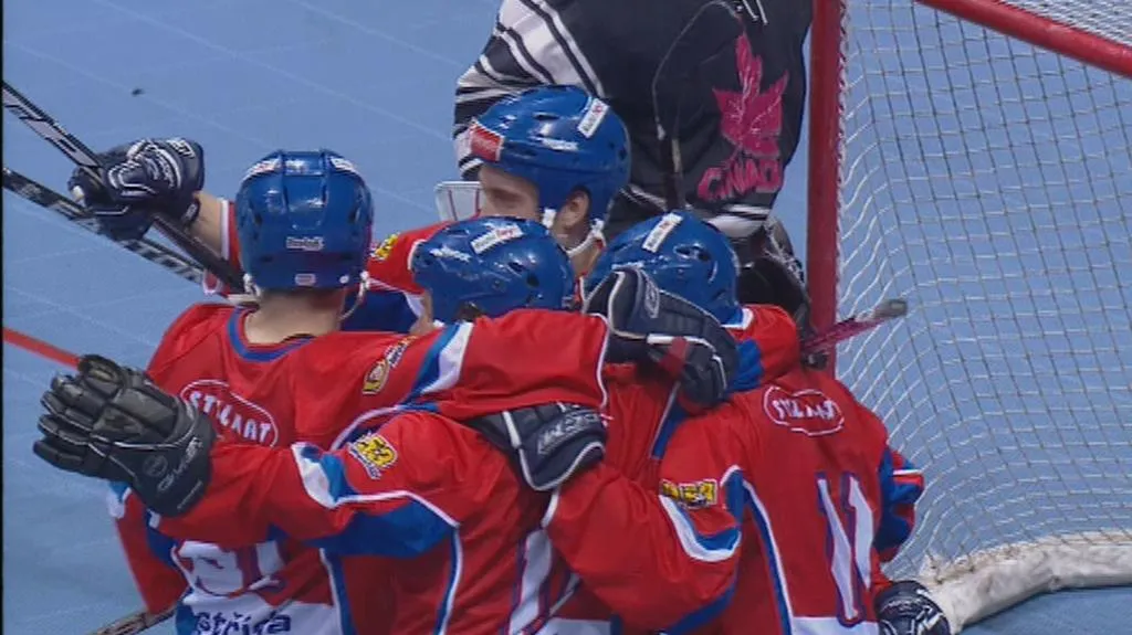 Radost českých hokejbalistů