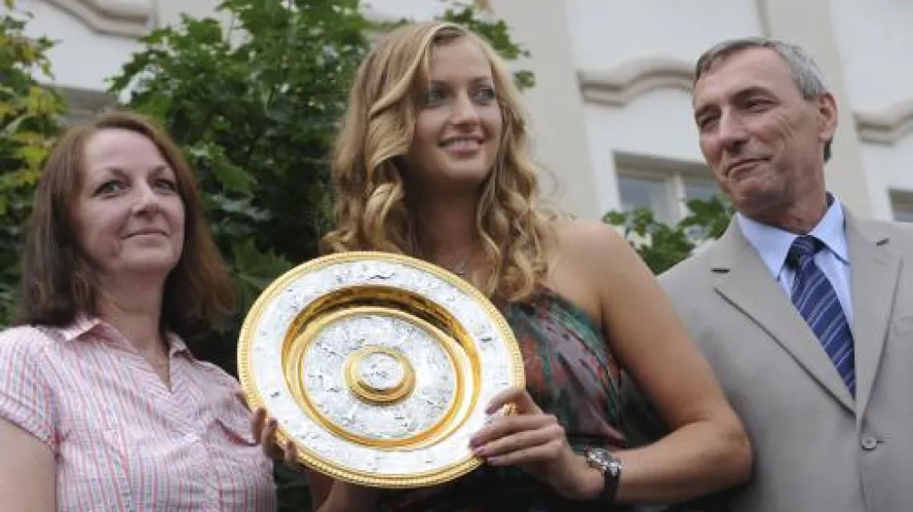 Petra Kvitová se svými rodiči