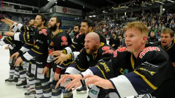 Radující se hráči Chomutova