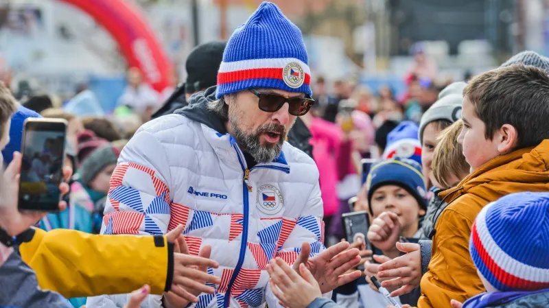 Trenér českých hokejistek Pacina na olympijském festivalu v Brně