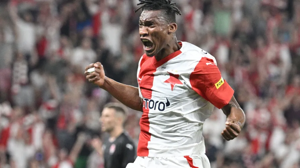 Muhamed Tijani se raduje z gólu