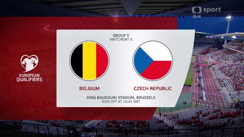 Sestřih utkání Belgie - Česko