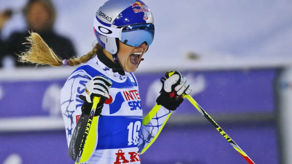 Vítězná radost Lindsey Vonnové