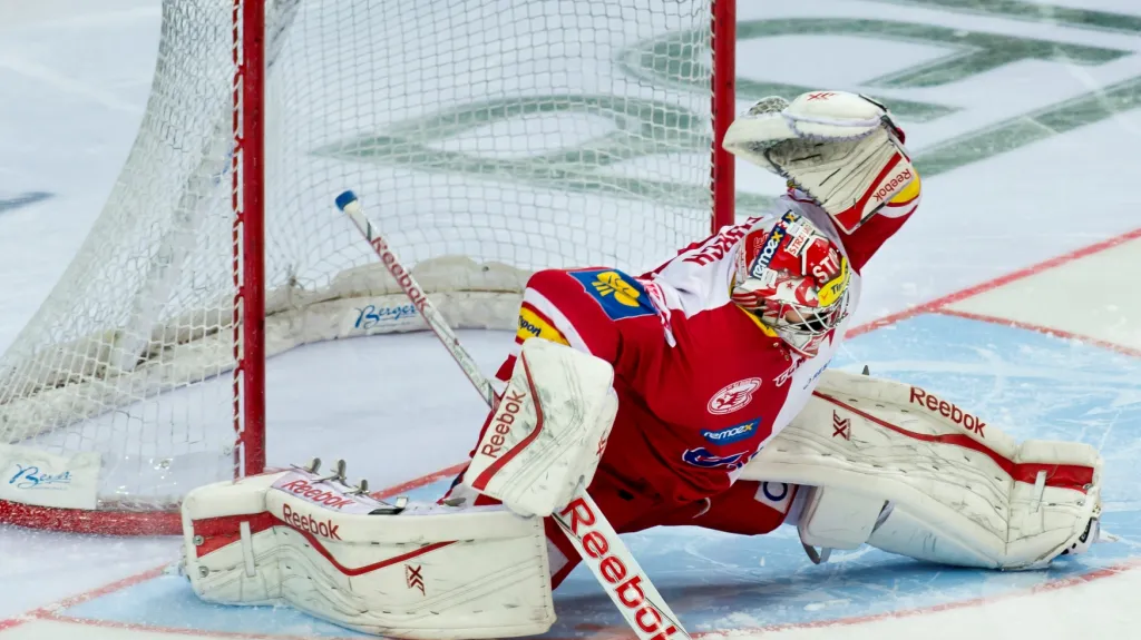 Brankář Slavie Dominik Furch