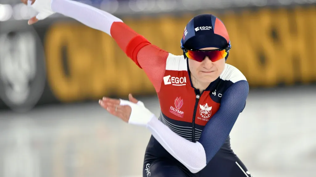 Martina Sáblíková během evropského šampionátu v Heerenveenu