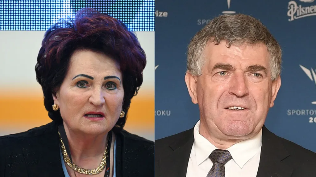 Helena Fibingerová a Imrich Bugár