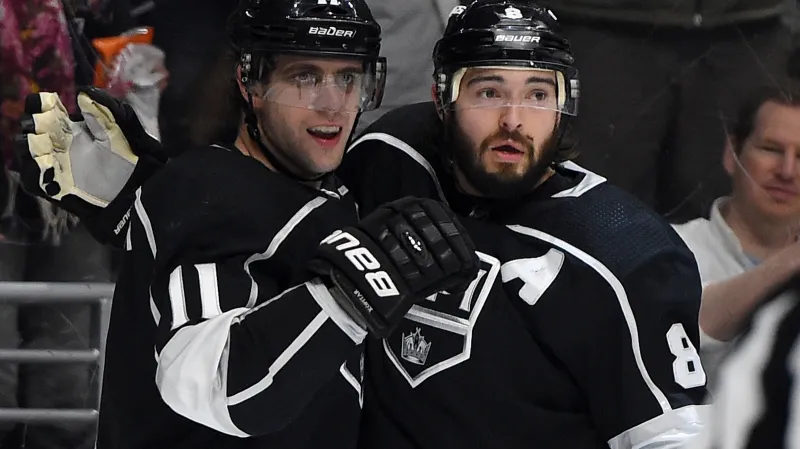 Anže Kopitar a Drew Doughty